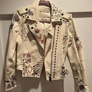 BLANK NYC off white leather jacket - brand new